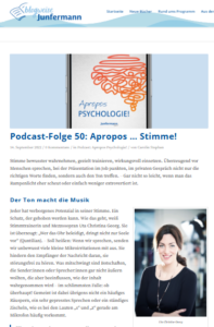 Podcase Apropos Stimme
